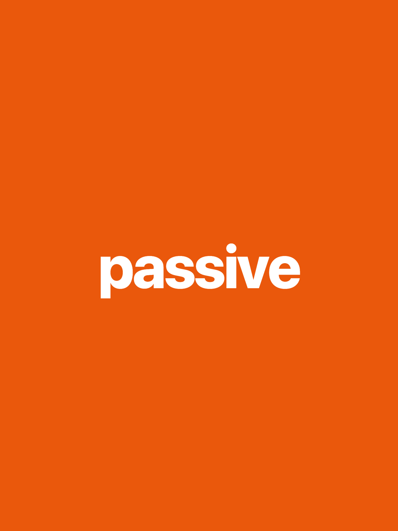 Passive 분석 화면